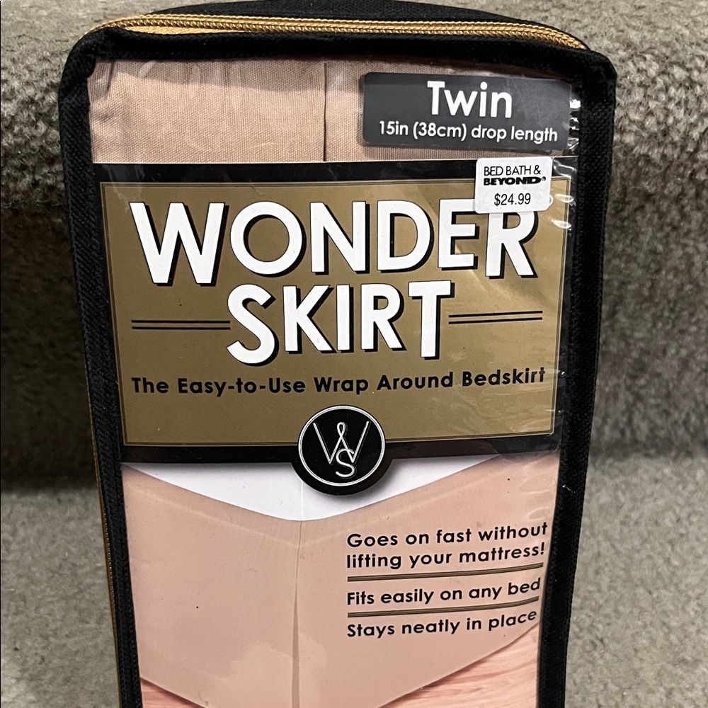 Cream Bed Skirt twin